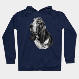 Basset Hound painting Hoodie